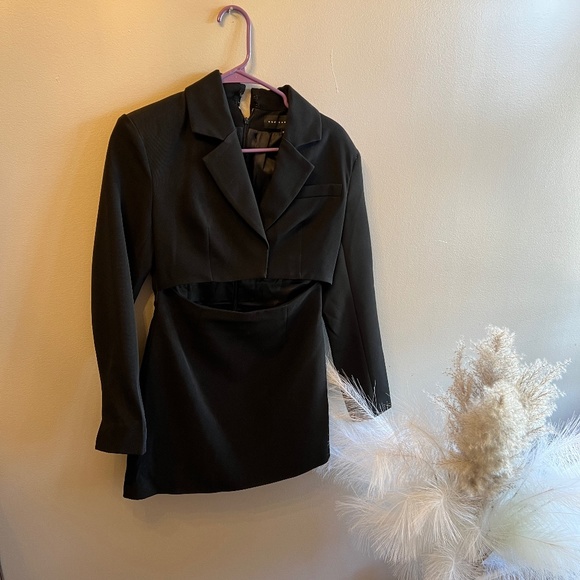 Black Tuxedo Dress - Picture 1 of 5